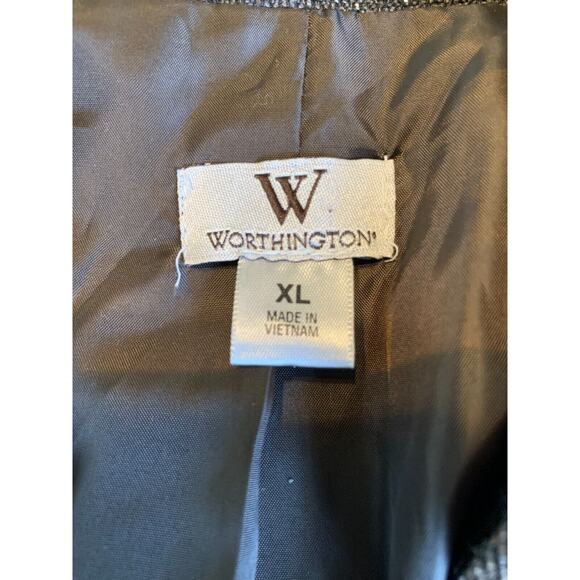Worthington Women's Deep Chocolate Long Sleeve Jacket Size XL - Picture 2 of 15